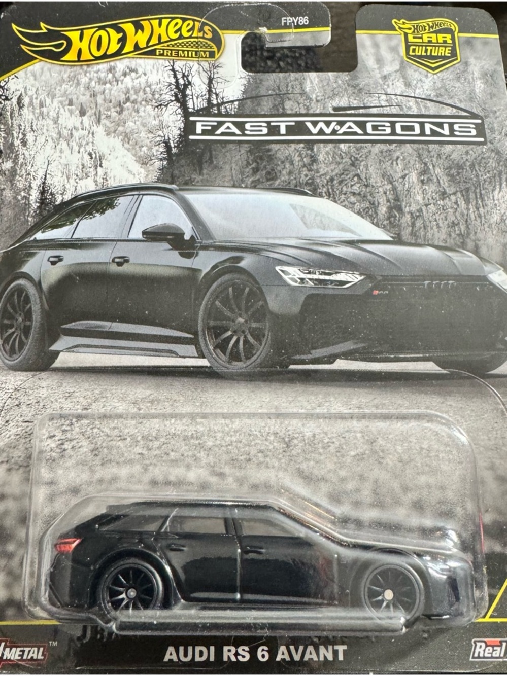 Hot Wheels Audi RS 6 Avant Toy Car - Black